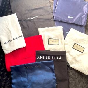 Designer Dust bags - set of 9